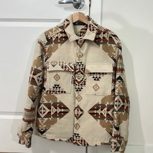 Zara Oversized Shirt Jacket